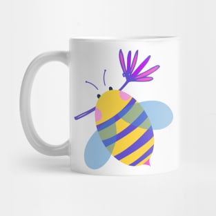 Honey Bee with Flower Mug